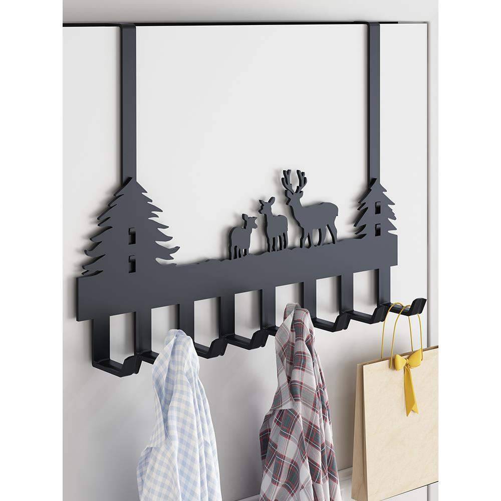 Hook behind the door, free nail wall, door back wall hanging rack free of punching without trace bedroom storage clothes hats