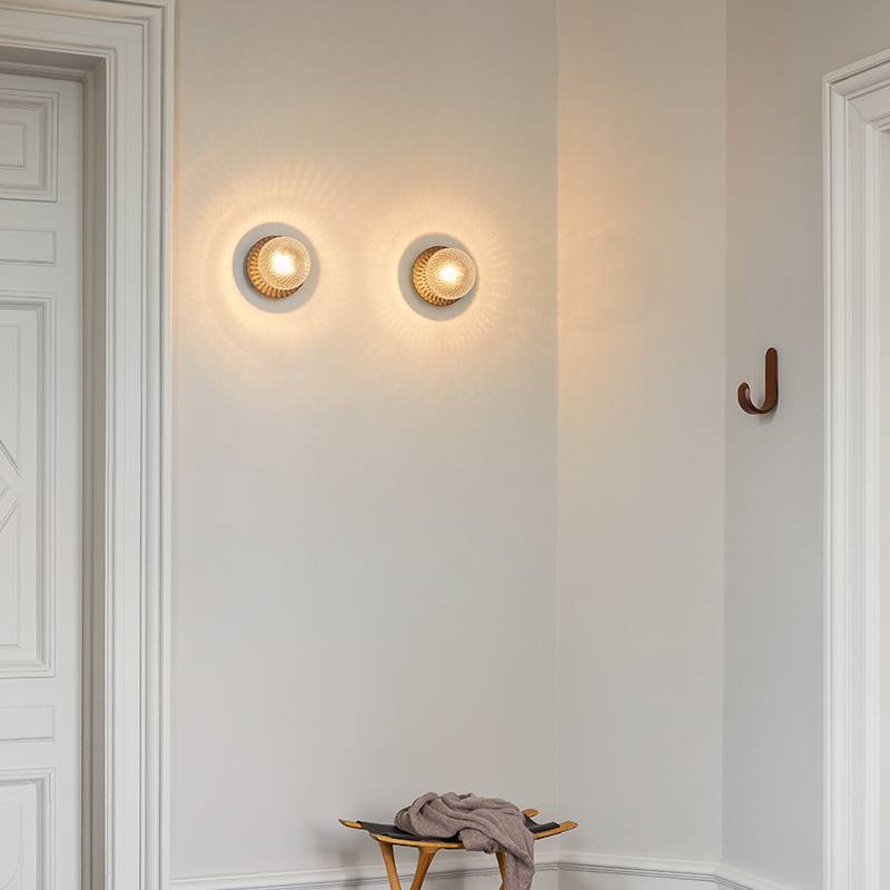 Glass ball wall light coffee shop sucks creative simplicity, simple Middle -aged balcony LED enrolled porch bathroom mirror