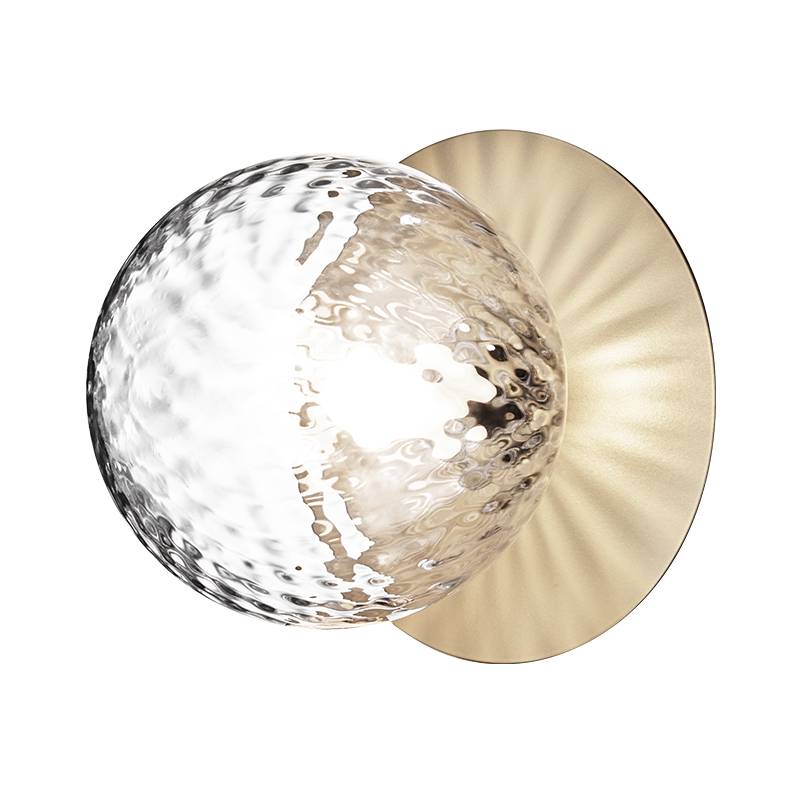 Glass ball wall light coffee shop sucks creative simplicity, simple Middle -aged balcony LED enrolled porch bathroom mirror
