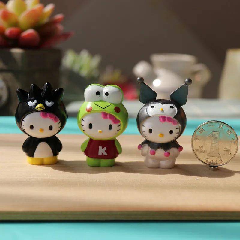 6Pcs/set Sanrio Figuren Doll 5cm Kitty action figure Cake d