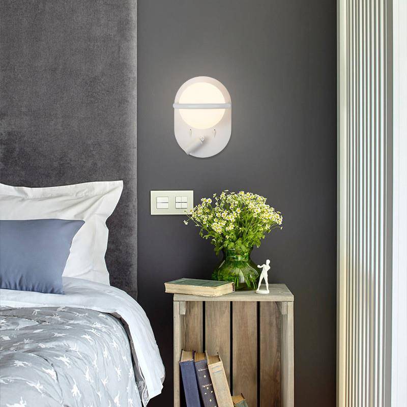 Nordic creative bedroom bedside lamp living room background wall over -the -ahead