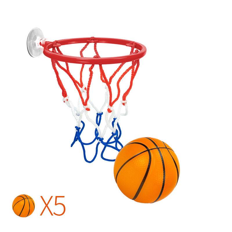 Hanging basketball box 6cm mini wall hanging basket children's ball toy training ball to decompress the elastic pet ball gift