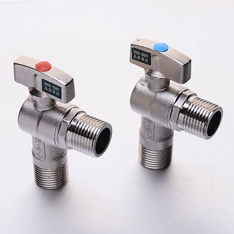 Tianyi Taurus triangle valve large flow diameter ball valve all -copper wall -mounted water heater 4 points 6 points cold and cold valve