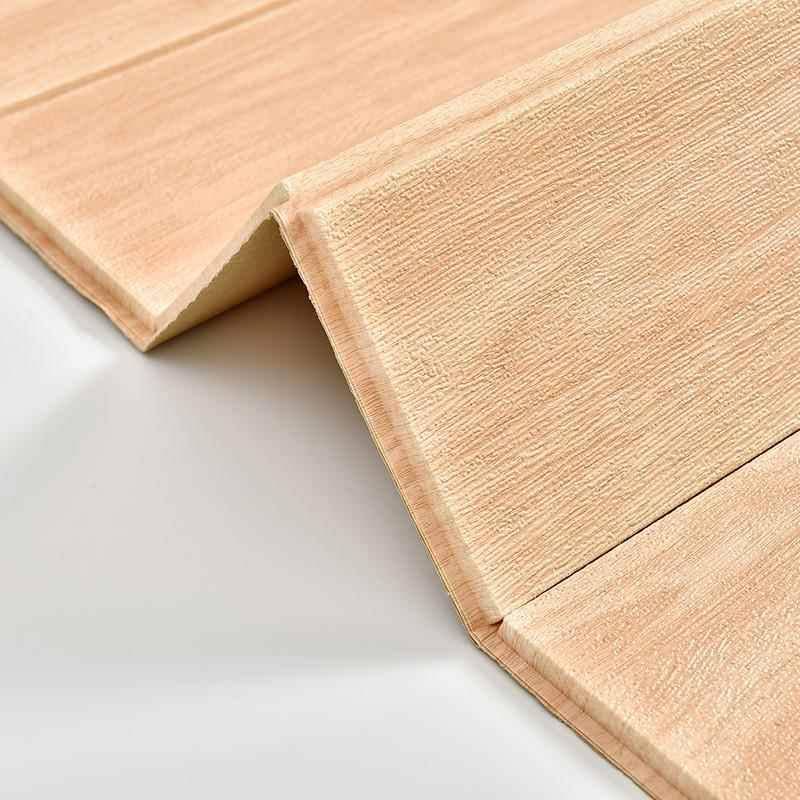 Wallboard 3D three -dimensional wall sticker living room wall skirt waterproof wood pattern sticker soft bag self -stick wall paper foam wallpaper