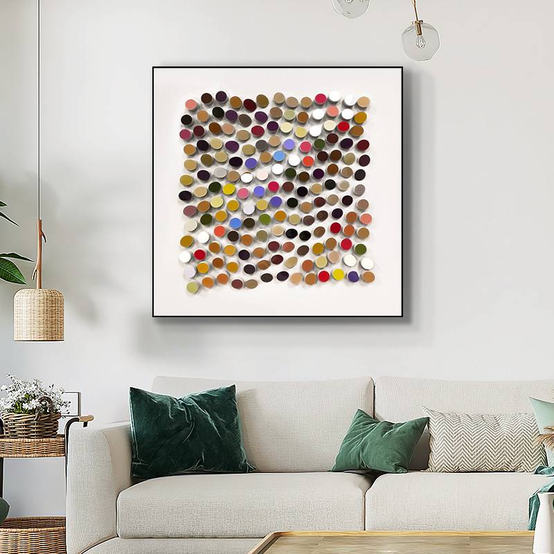 Niche original three -dimensional porch decorative painting ball physical device painting creative mural living room hanging painting modern simplicity