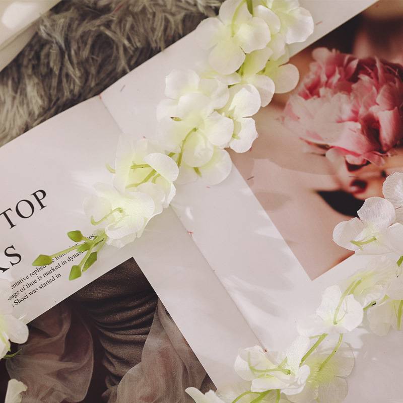Simulation Lilac Flower Teng Zhen Zi orchid Sideline Simulation Hydrangea imitation wall Luo hanging flower wisteria flower skewers vine and vine wedding