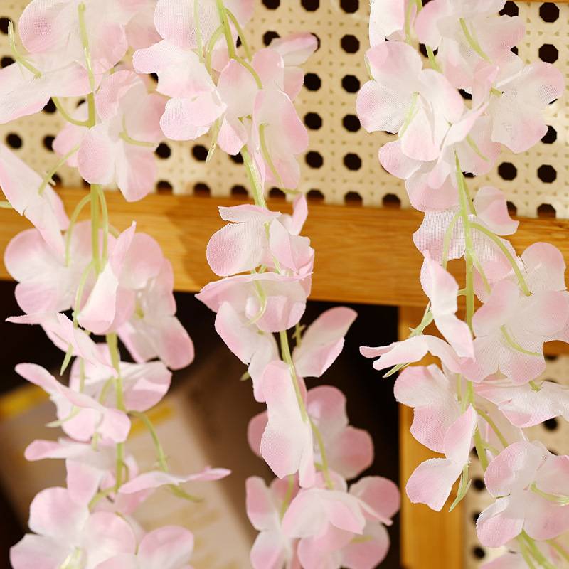 Simulation Lilac Flower Teng Zhen Zi orchid Sideline Simulation Hydrangea imitation wall Luo hanging flower wisteria flower skewers vine and vine wedding