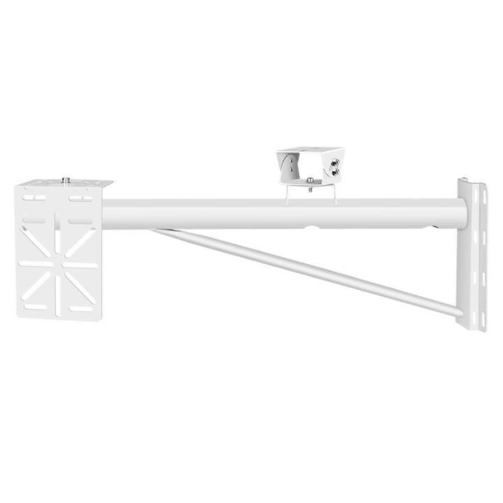 Solar panel monitoring electric pole fixed camera bracket hug and lengthened pole ball machine hug wall installation