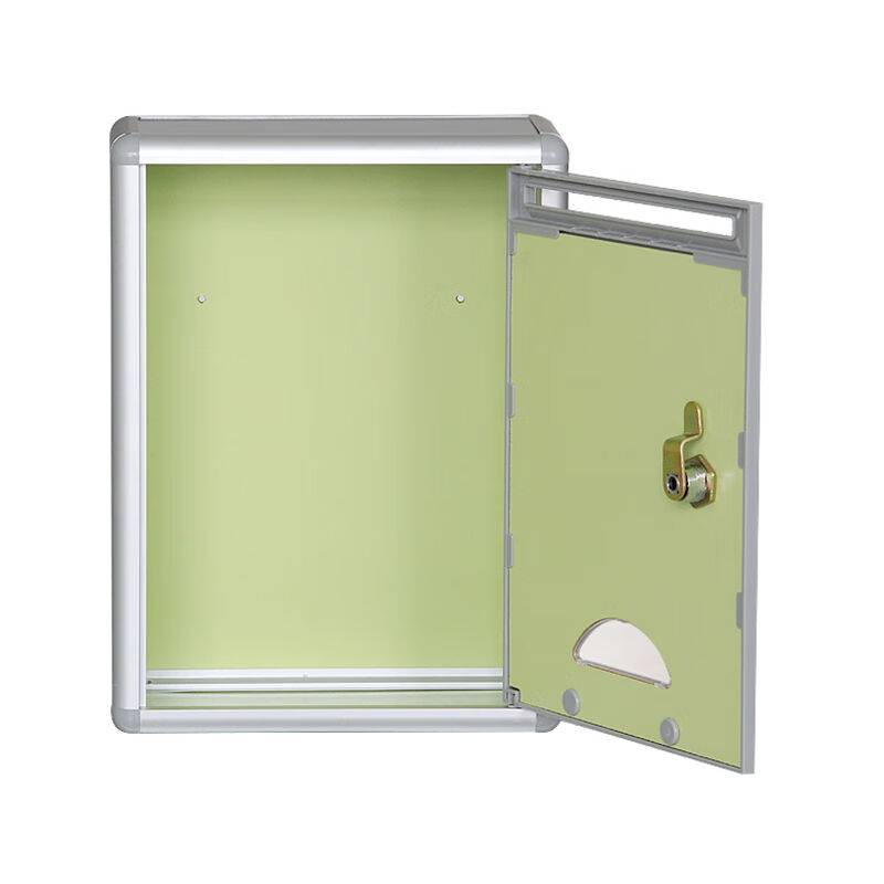 Casting multi -functional opinion box with lock letter report box aluminum alloy wall hanging waterproof creative outdoor complaint proposal