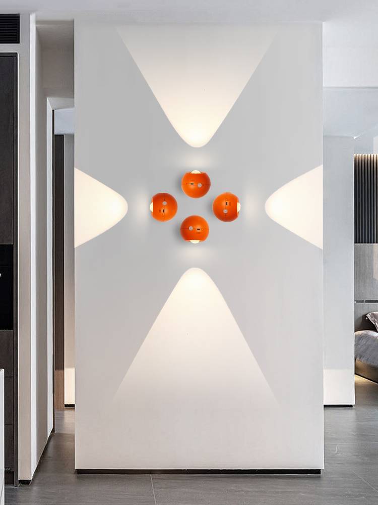 Ball Ball Wall Lantern Modern New Creative Decoration Style Light Art Net Red Simple Wiring Wrapped bedroom bedside lamp