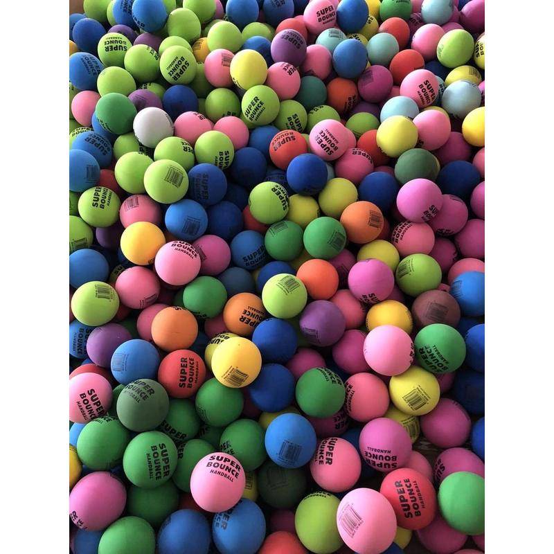 12 6 cm hollow elastic ball beginners Basic training skillet children's toys printed logo