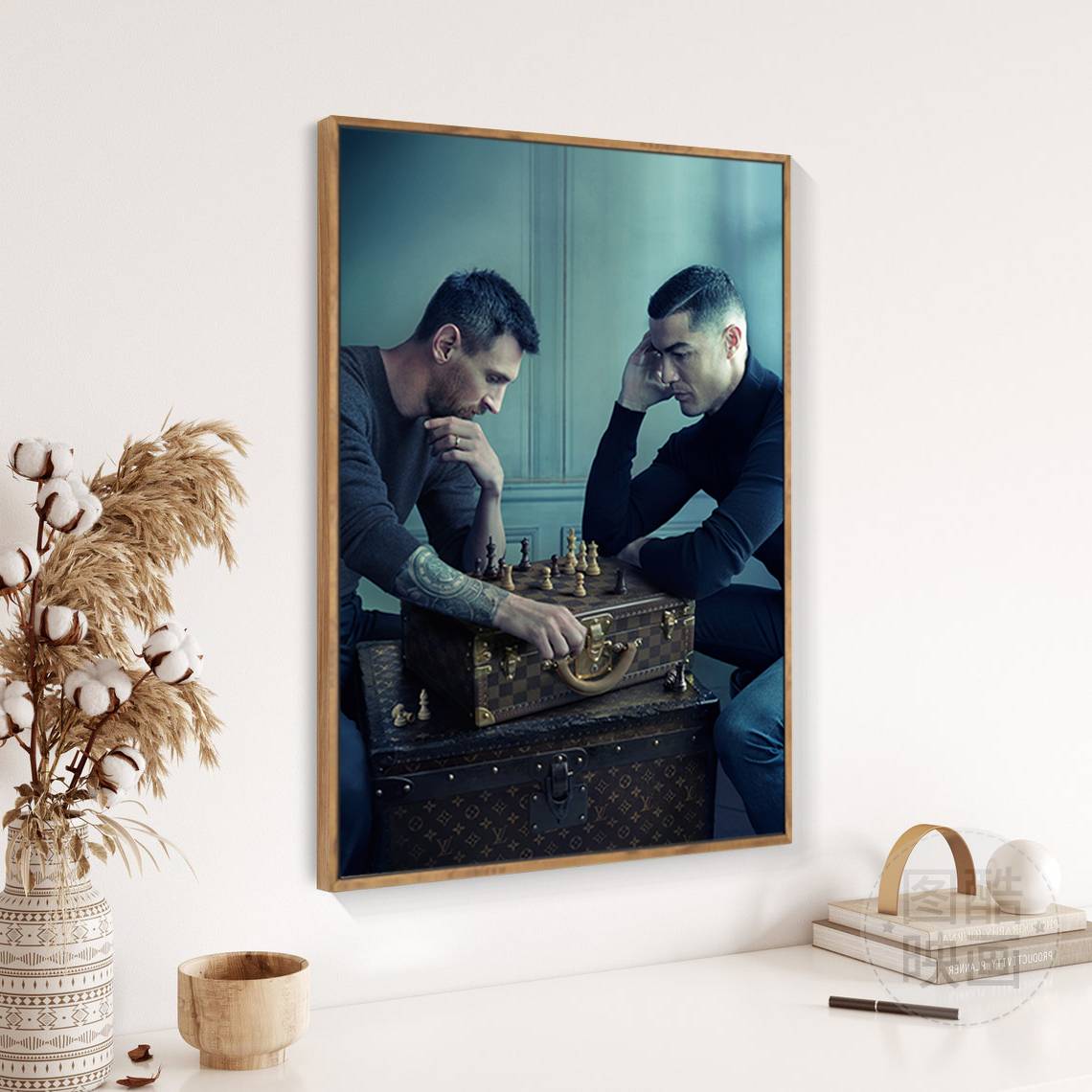 Messi hanging painting football poster decorative painting living room background wall bar bedroom World Cup Argentine winning mural