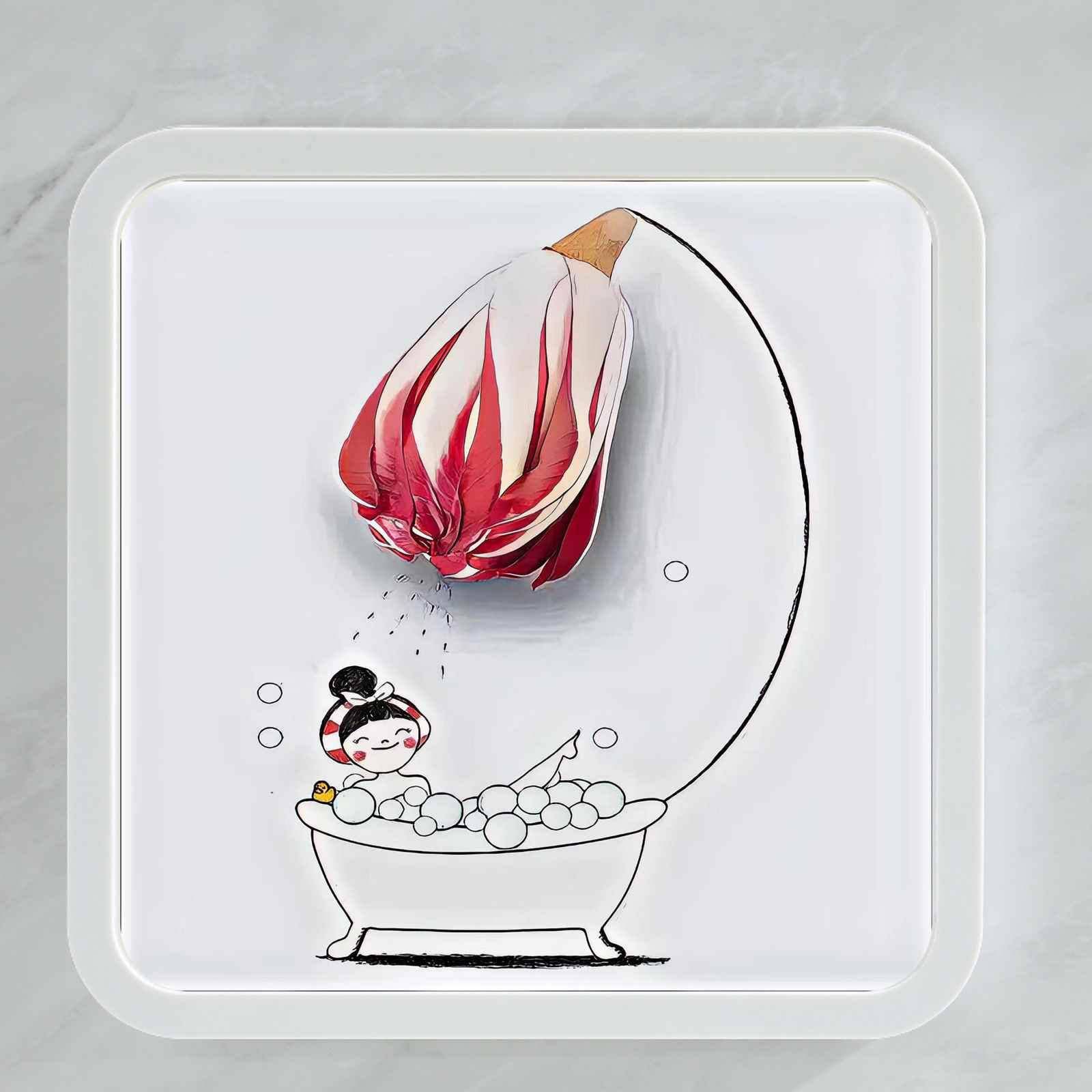 Flower bath (crystal model)