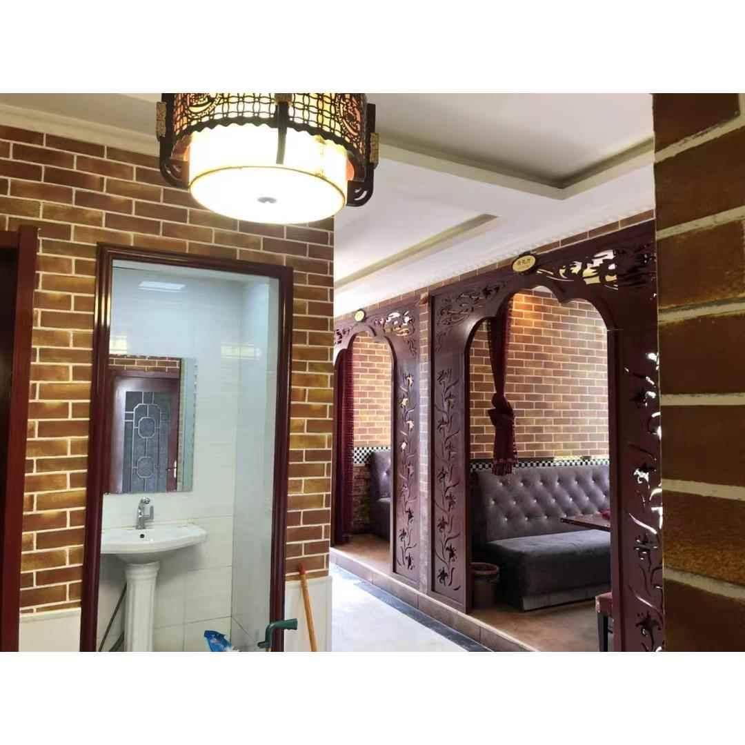 Self -sticking moisture mold commercial balcony wall imitation brick porcelain 3D sunscreen widened outdoor wallpaper outer wall waterproof 60