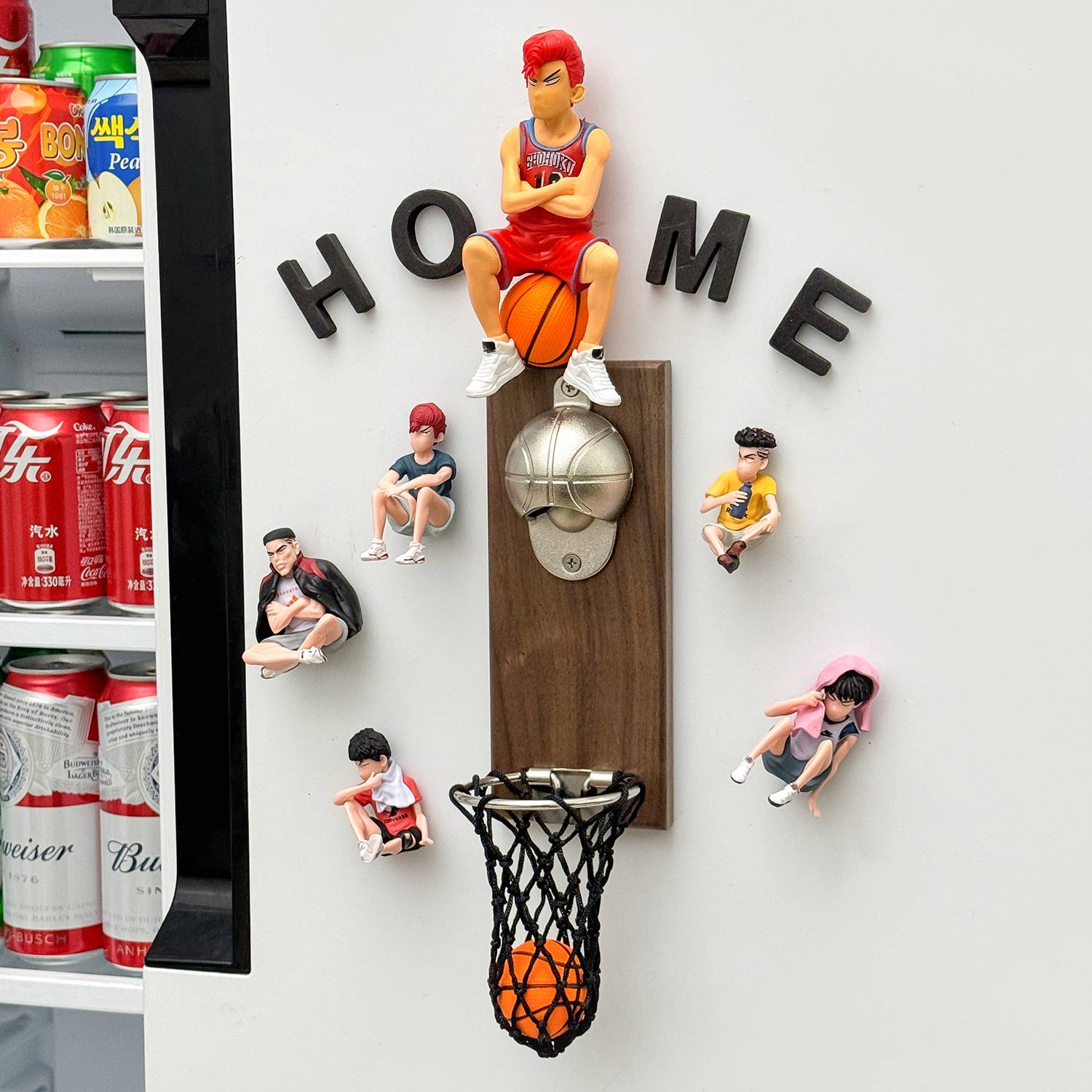 Large Sakuragi+Tide Slam Dunk Master Basketball AJ Bottle Opener Set