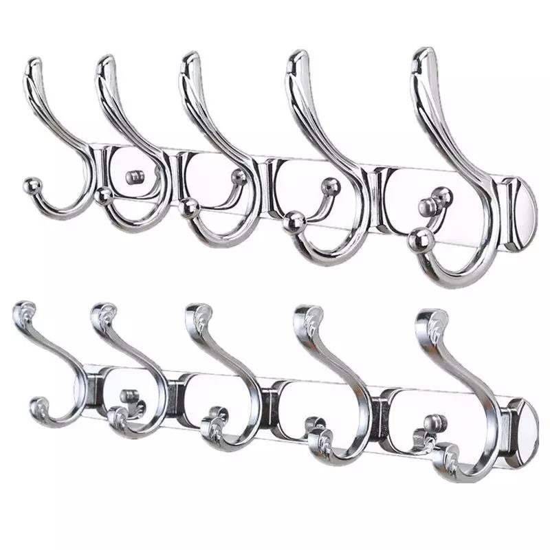 304 stainless steel wardrobe coat hook clothes hook hook hook double -row hook wall hanging towel wall hanging clothes