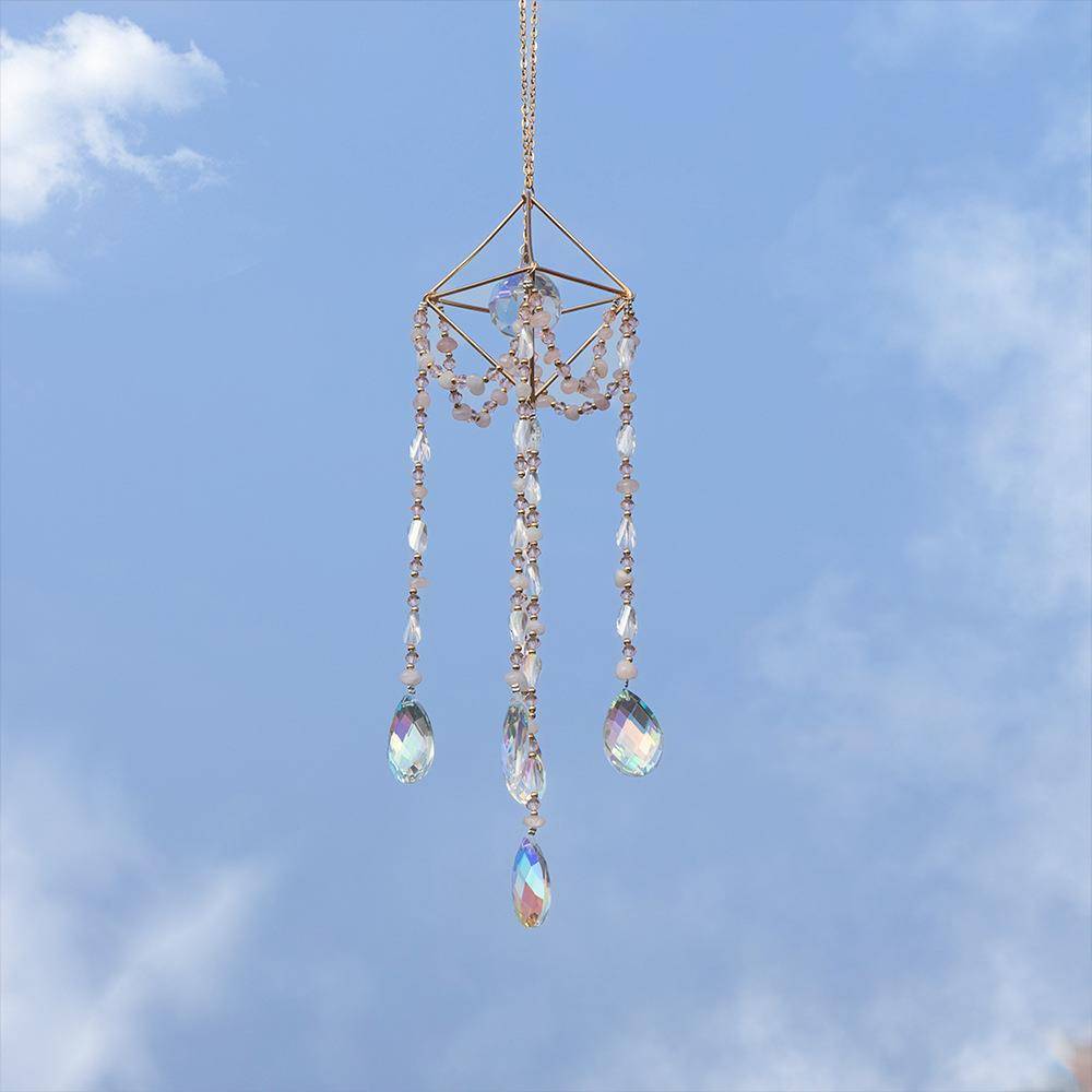 Light capture device garden pendant JLA wind wall bell hanging mirror wall light shadow balls and air rack crystal sun catching sun