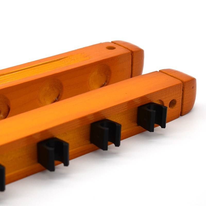 Hot -selling platform club racks solid wood six -hole wall -mounted fishing rod lock hangers boom boom placed