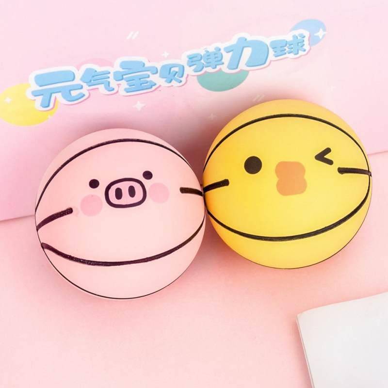 Su Mai Family Cartoon Mini Basketball High Elastic Rubber Hollow Elastic Ball Declaiming Shooting Supper Children Toy Ball