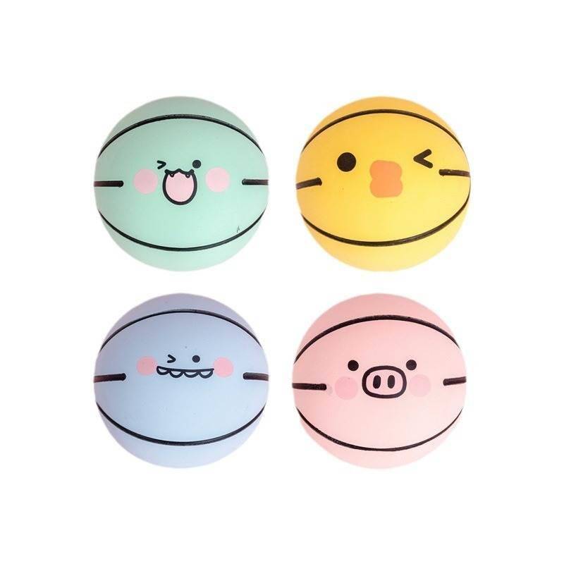 Su Mai Family Cartoon Mini Basketball High Elastic Rubber Hollow Elastic Ball Declaiming Shooting Supper Children Toy Ball