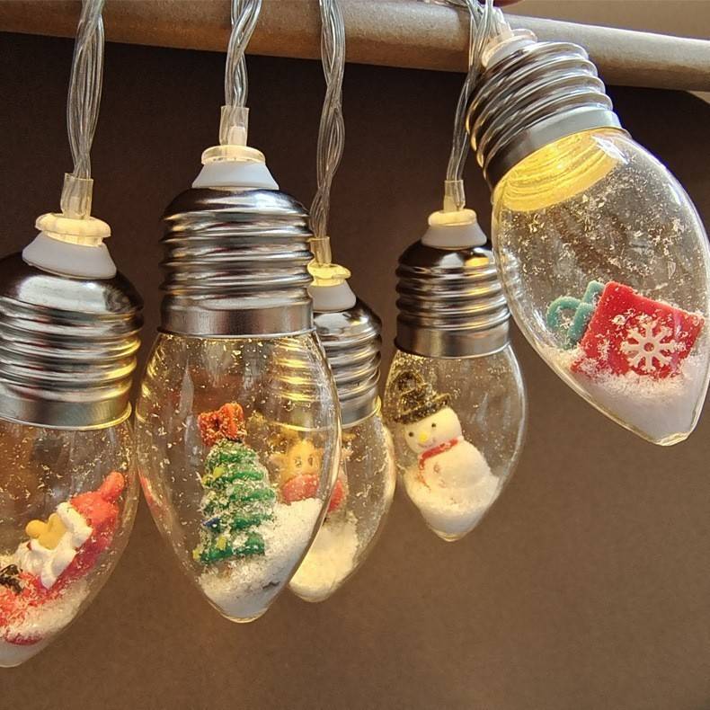 Christmas cross -border creative LED ball bubble light room warm closet hanging light bedroom gift decoration LED light