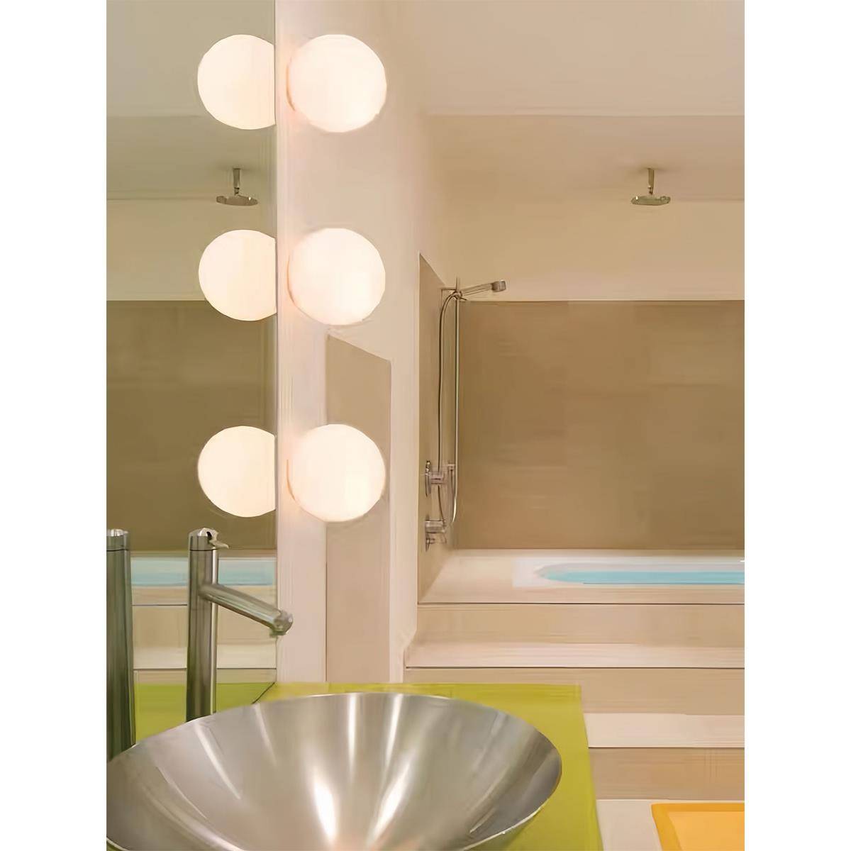Global glass bedside wall lamp bedroom balcony aisle living room background wall light minimalist cream cream wind suction ceiling lamp