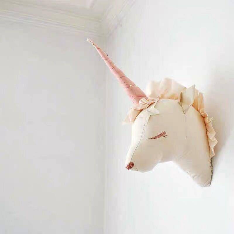 Nordic animal head creative children's clothing store children's room wall wall decoration pendant bedroom room wall hanging decoration