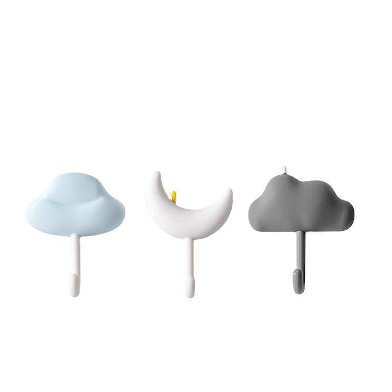 Sticking hook sticky glue free of simple hanging kitchen wall hooks and punching strong hooks to re -paste the wall without trace bathroom wall