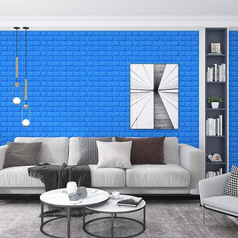 Wallpaper self -stick 3D three -dimensional wall sticker bedroom warm wallpaper background wall decoration foam brick waterproof moisture -proof stickers