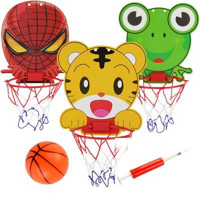 Children's basketball frame suspension room can lift basketball L frame cartoon wall hanging rack board