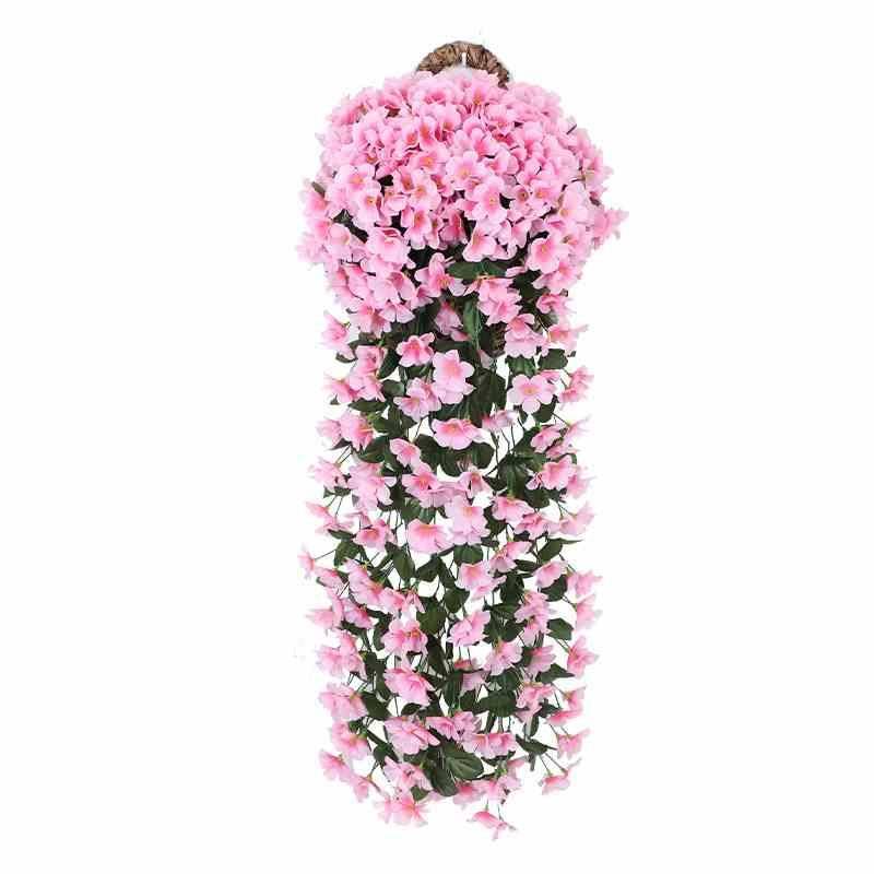 Simulation Purple Wall -mounted hanging orchid stitching ball fake flowers plastic flower silk flower, vines, vine balcony wedding decorative flowers
