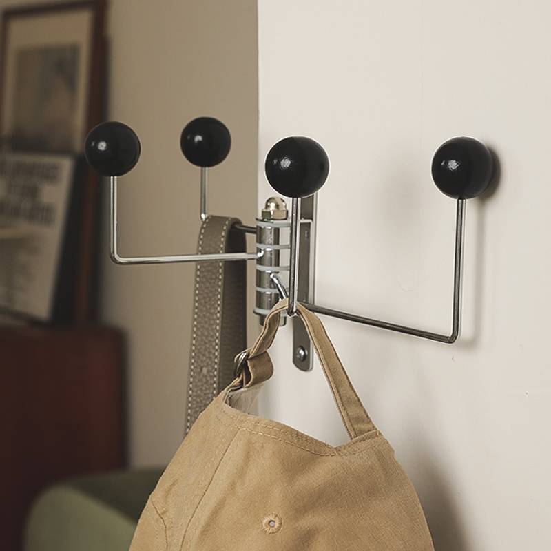 Middle -aged style ball hook bedroom wall surface clothes hats