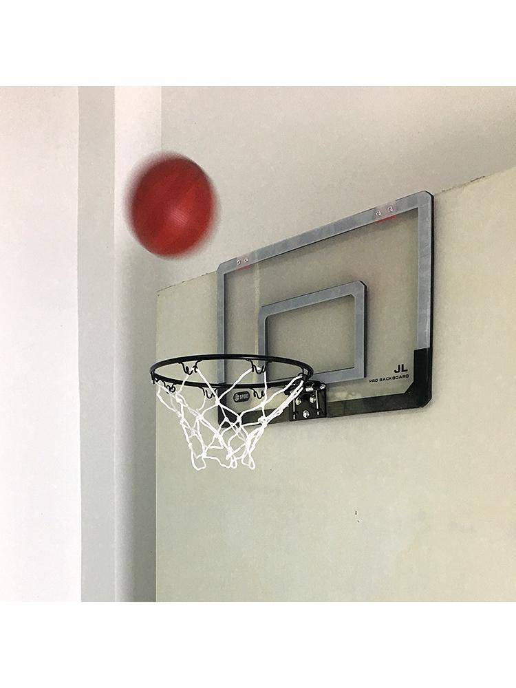 Hanging door basketball board free punching transparent suspension of mini rebounds and shooting frame wall -mounted home adult children