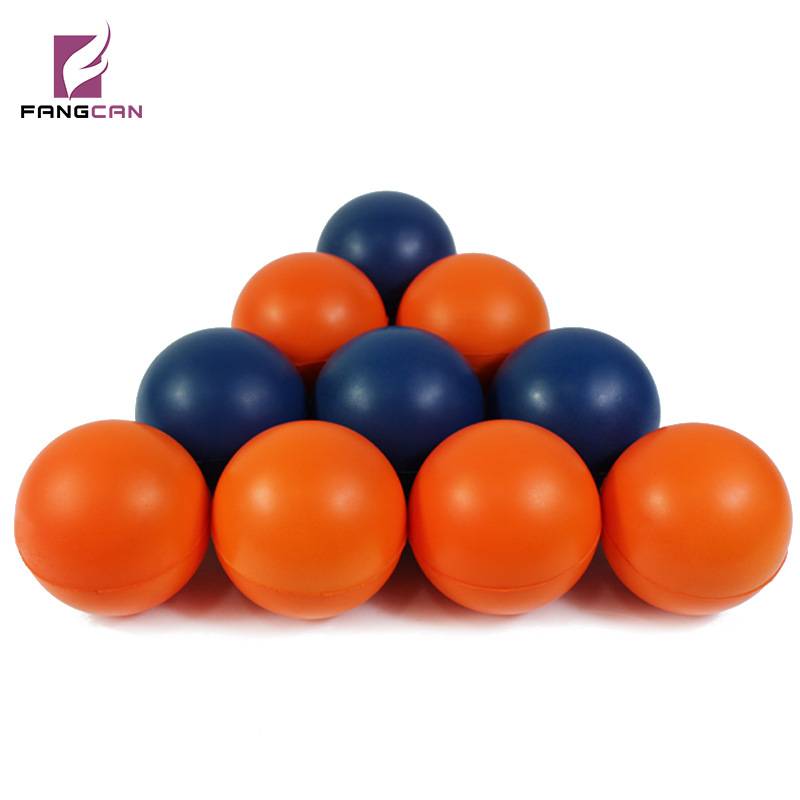 Warm -up ball ball 50mm beginner entry PU sponge avoid medium speed resistance training with ball skin orange blue