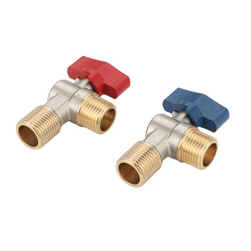 TEMAASEK all -copper cold and hot water corner valve wall -mounted boiler gas water water heaters dedicated large flow pressure resistance ball valve core