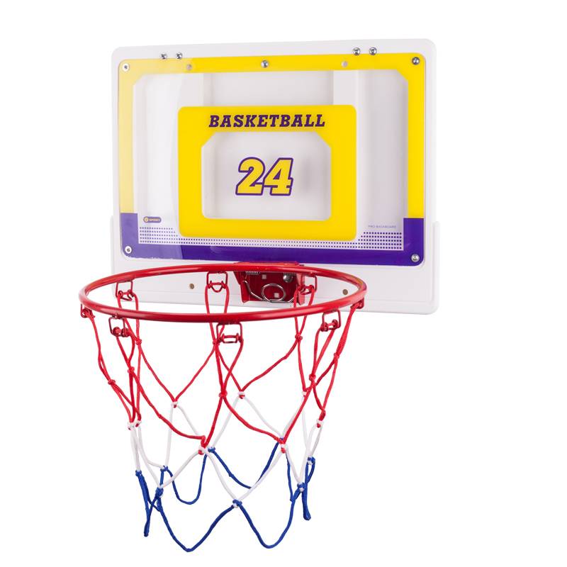 Children's house -free wall -mounted basketball frame goes on the goal and basketball.