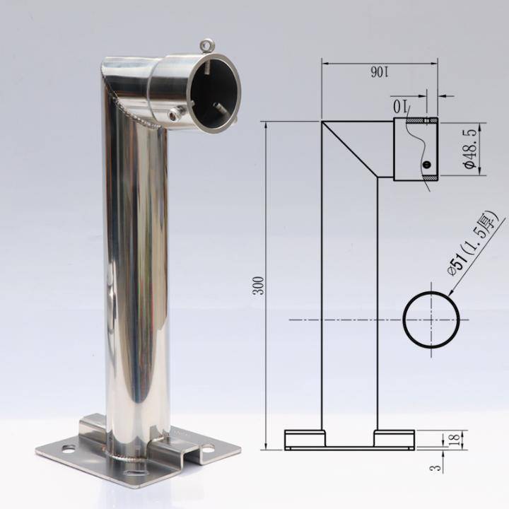 Monitor the Ball Machine Snor 304 Stainless Steel Wall installation security equipment accessories and accessories outdoor wall corner corner rod camera bracket