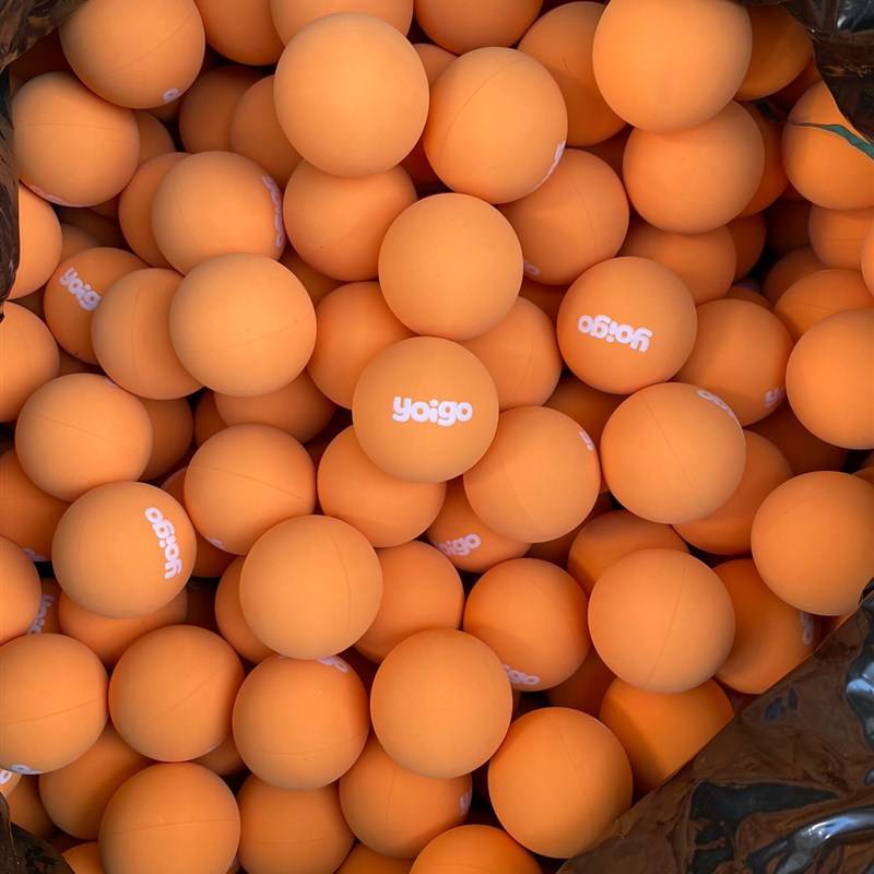 6CM beginner training hitting the ball fast, hollow high bomb C force ball handball rubber bombs training ball wall hit speed force training