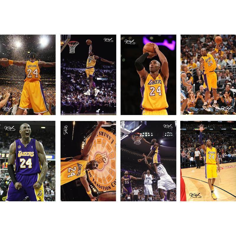 Kobe poster hanging painting basketball All -star HD dormitory bedroom photo wall decoration large wall sticker