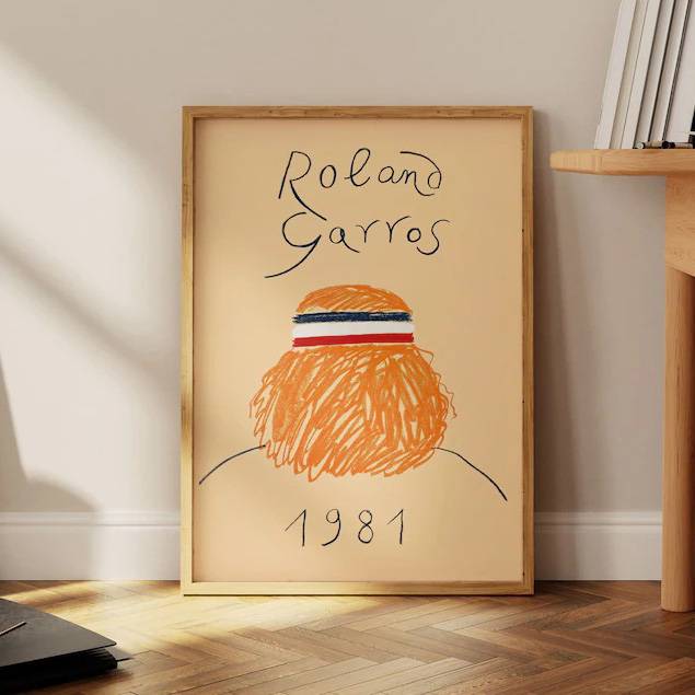 Decorative painting with frame hanging painting wall mural tennis bar poster home art retro old photography