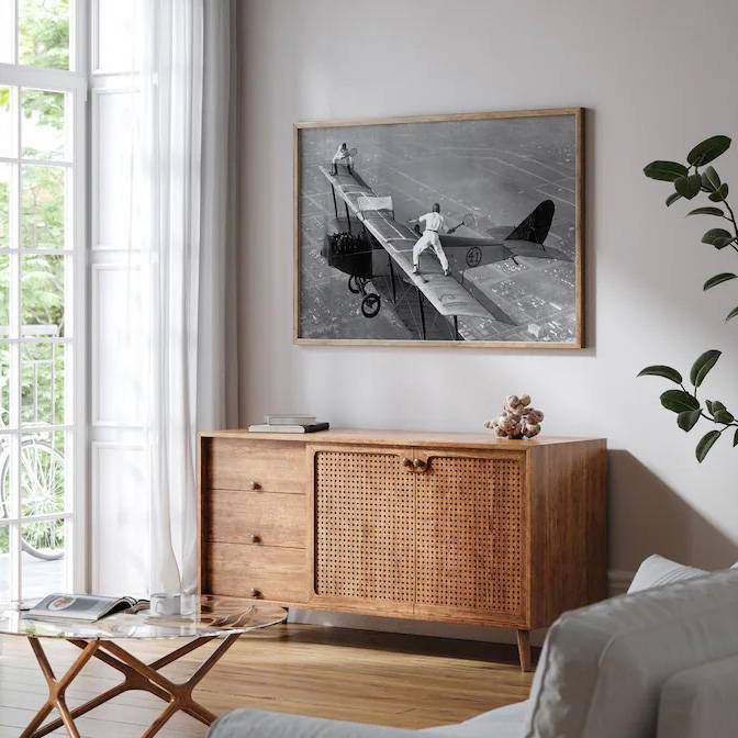 Decorative painting with frame hanging painting wall mural tennis bar poster home art retro old photography