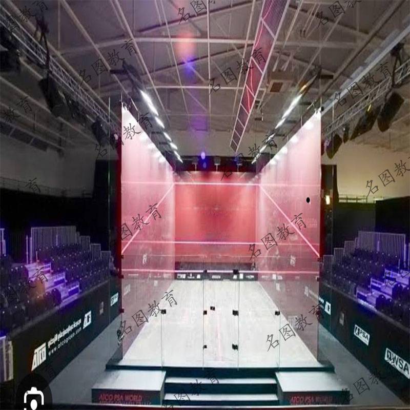 Full glass wall stadium fully closed indoor sports explosion -proof glass batch wall stadium