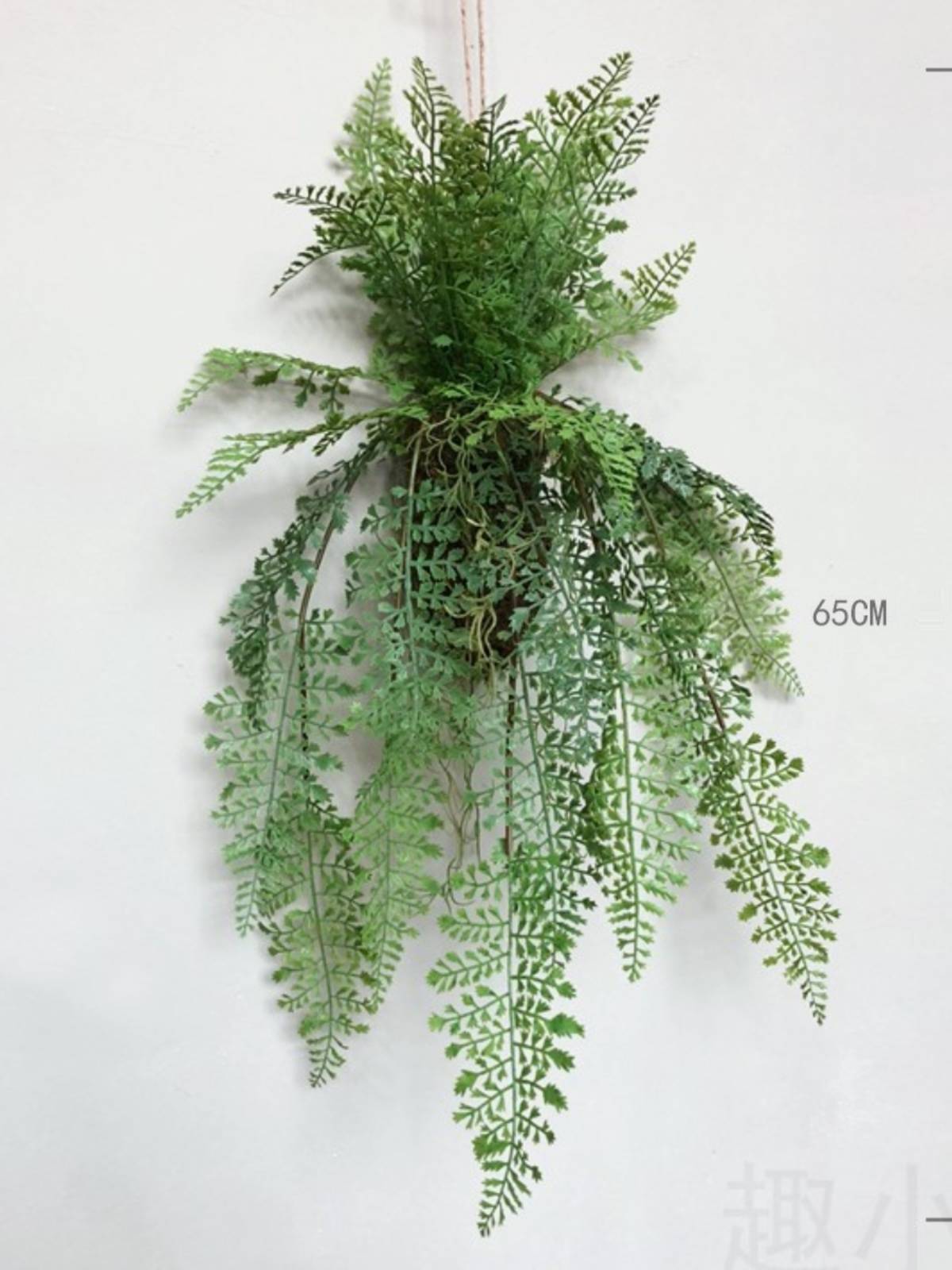 Nordic wind simulation fern plant air hanging ball ceiling decorative plant wall view home