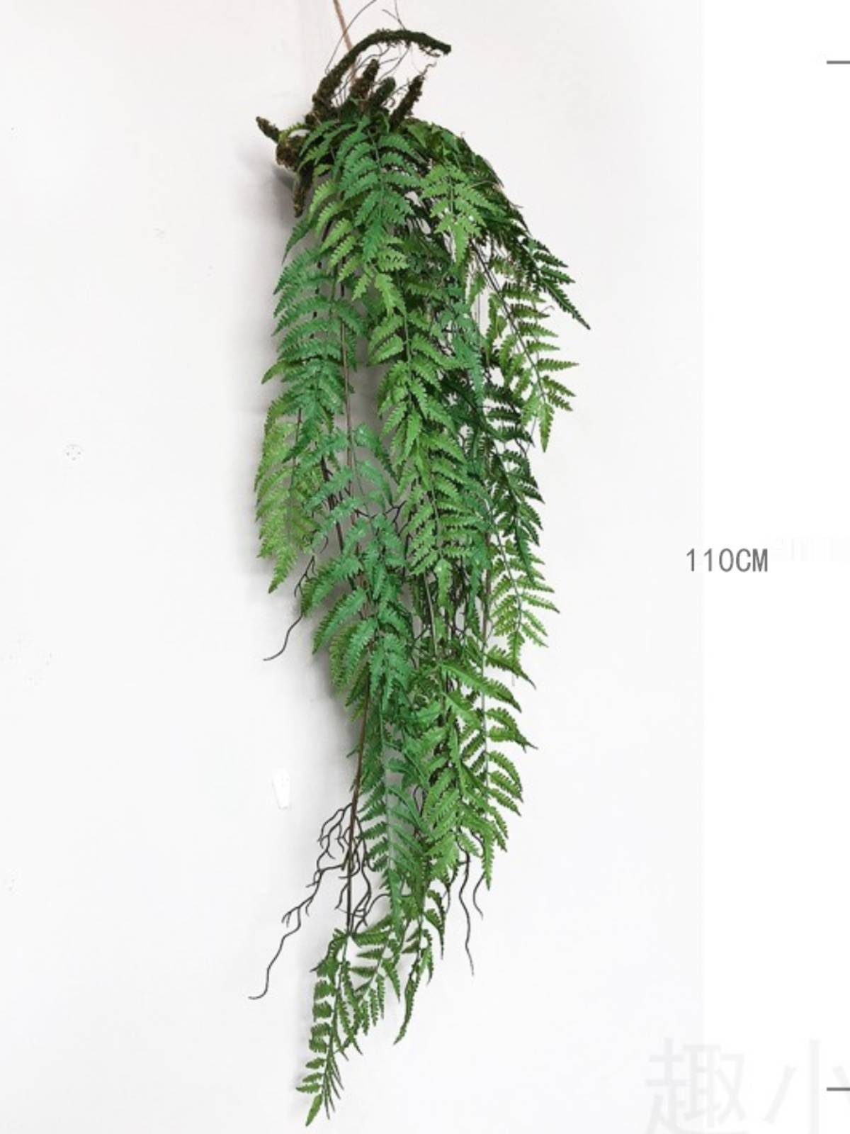 Nordic wind simulation fern plant air hanging ball ceiling decorative plant wall view home