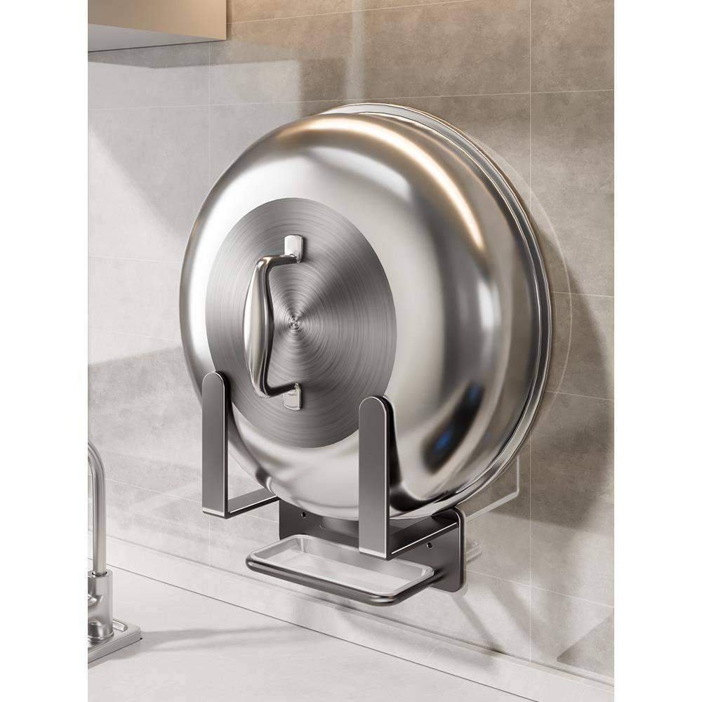 Free punch kitchen shelf placed rural pot lid, wall -mounted wall hanging wall shelf shelf holding board cutting board cutting board storage