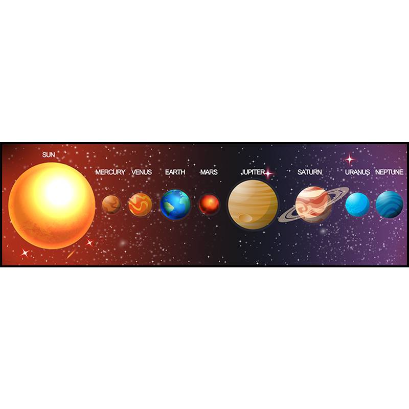 Qibei Color Planet Children's Room Decorative Painting Cartoon Platform Cosmic Painting Boys Bed bedroom murals