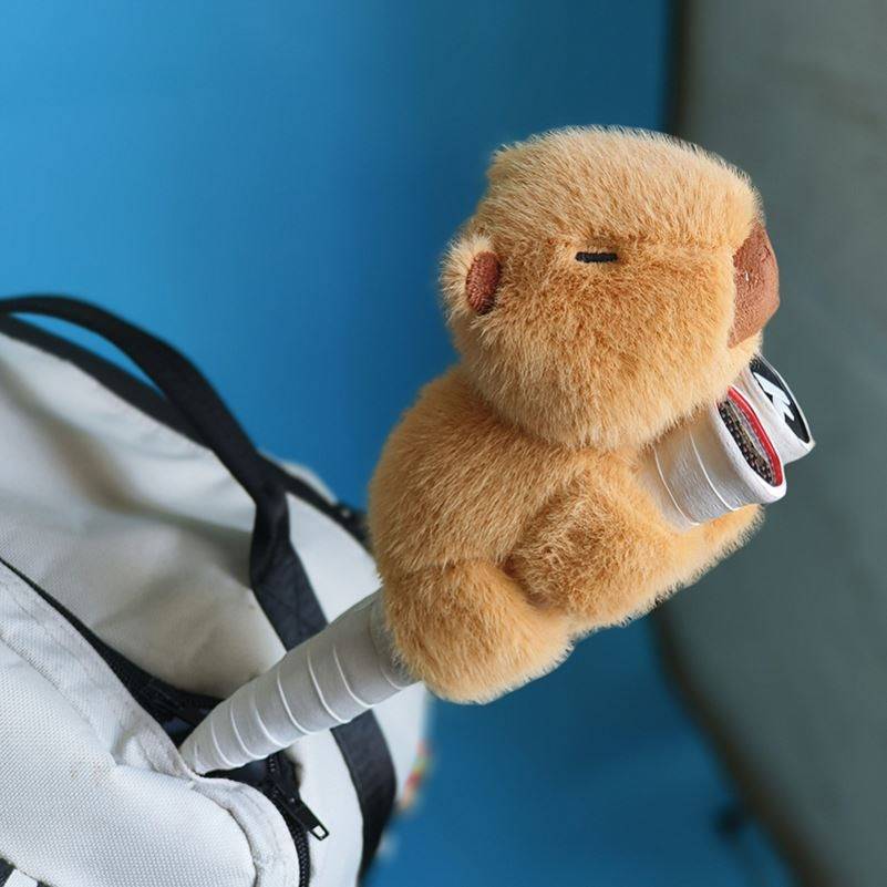 Creative Cartoon Plush Card Posela Badminton Shooting Portrait Decoration Doll Tennis Rabble Couple Couple Gifts