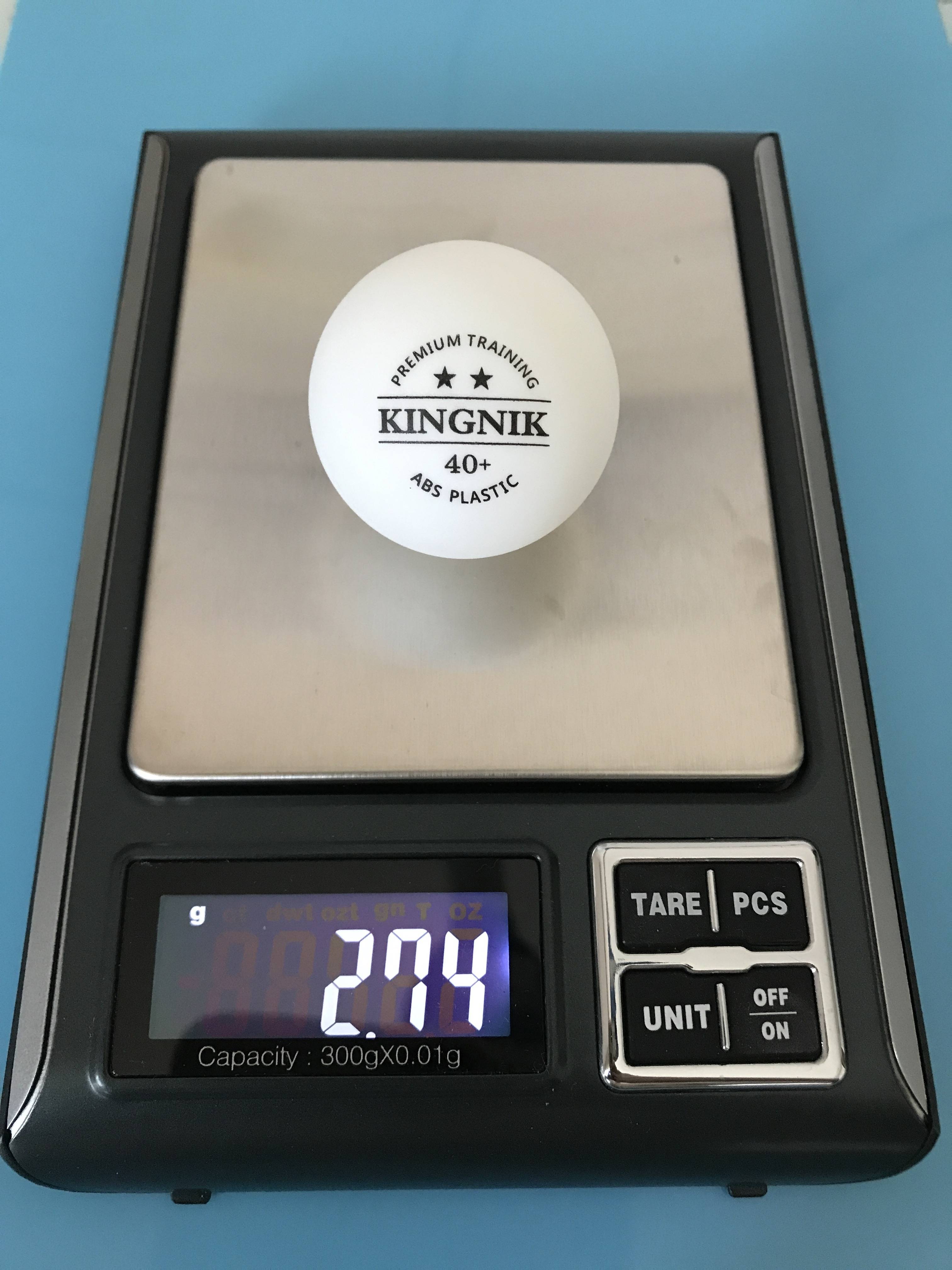 Select KINGNIK Plastic 40+ White 2 Star Table Tennis (100 Pack)
