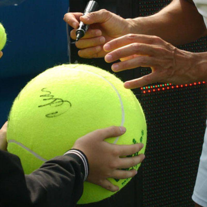 Signature of large tennis 9.5 -inch Chinese tennis open gift collection inflatable tennis diameter 24cm