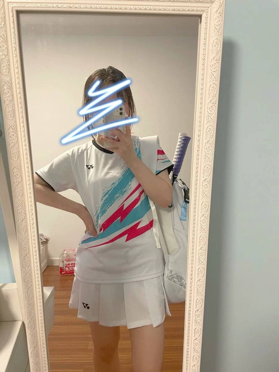 2024 new yy badminton clothing sports short skirt women's anti -walking light tennis skirt speed dry running training pleated skirt